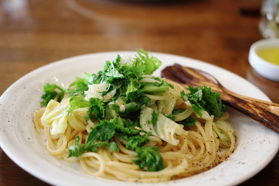 塩こうじと野菜のパスタ